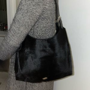 Moschino Bags | Vintage Moschino Fur Bag in Black | Color: Black |